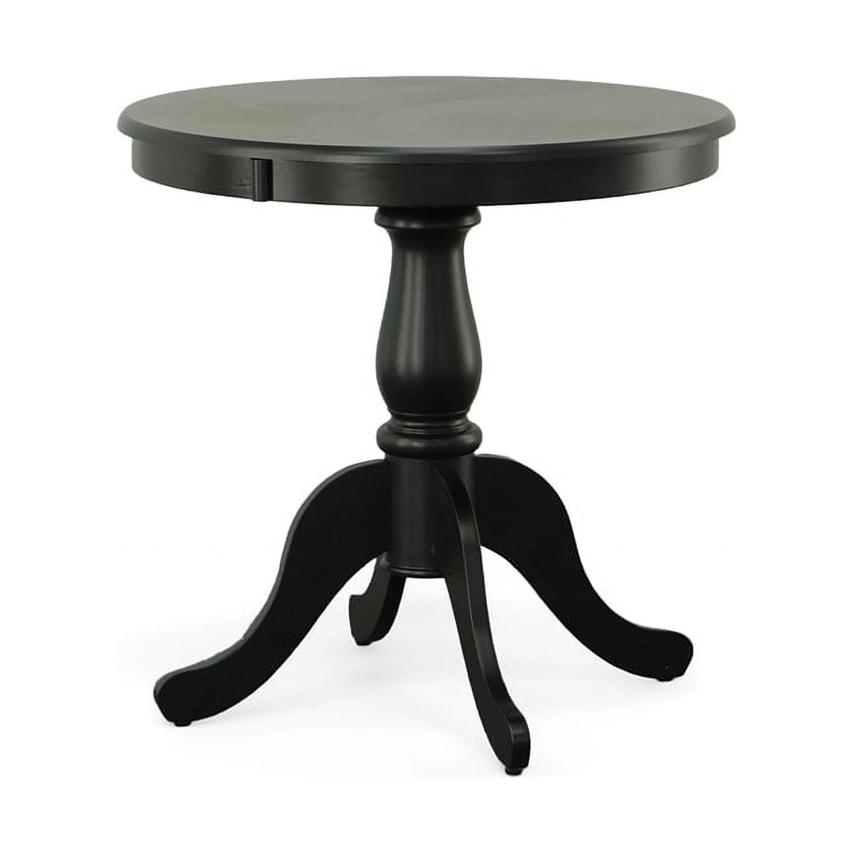 30" Round Pedestal Table in Antique Black D78626