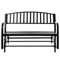 Black Steel Outdoor Swing Bench F518