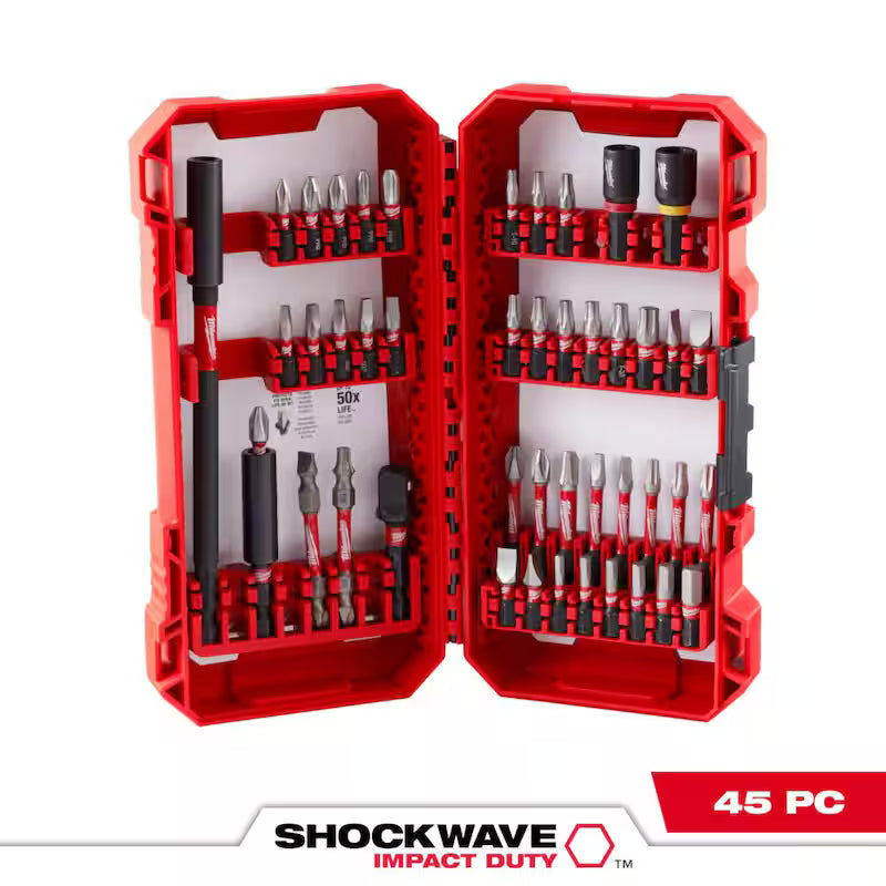 Alloy Steel Screwdriver Bit Set 45-Piece Z782