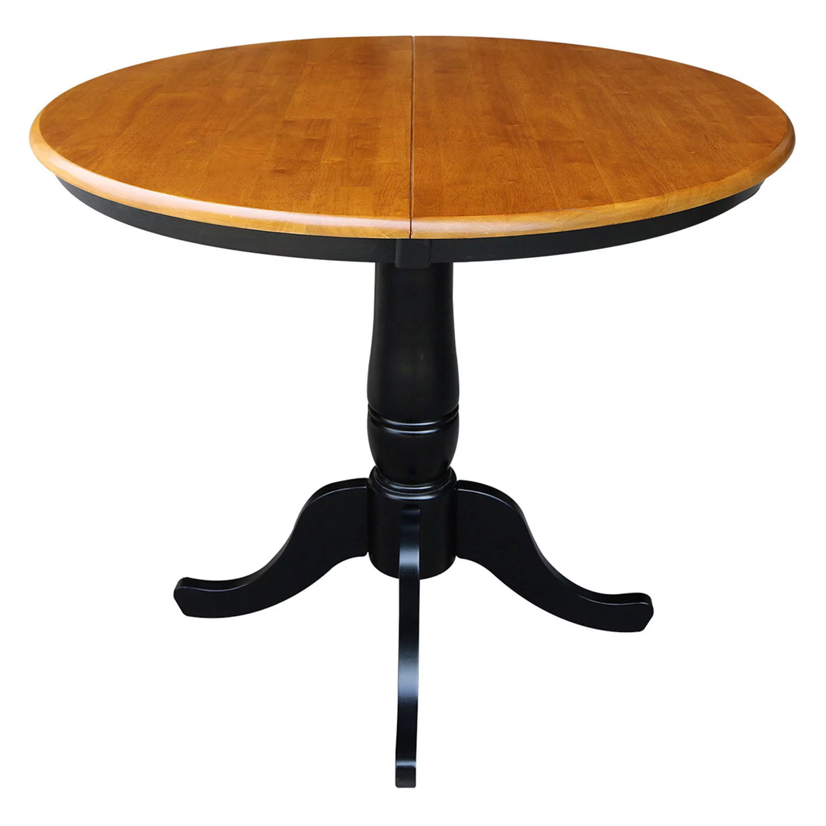 36" Round Top Pedestal Table with 12" Leaf K743