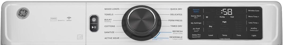 28 Inch Wide Gas Dryer 7.8 CuFt with Steam and Sanitize B309