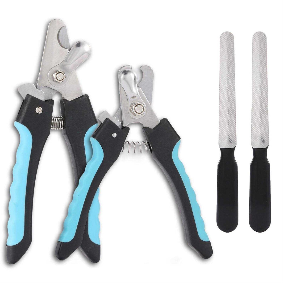 2 Pack Pet Nail Trimmer Clipper Set with 2 Nail Files D79675