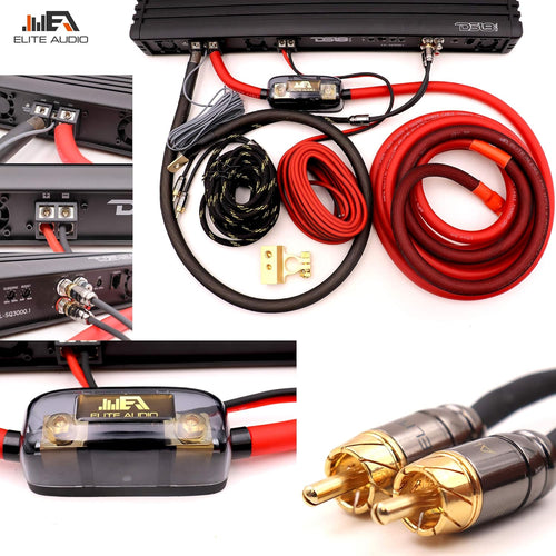 0 Gauge 100% Copper Amplifier Installation Wiring Kit with 20 feet Copper Wire Z517