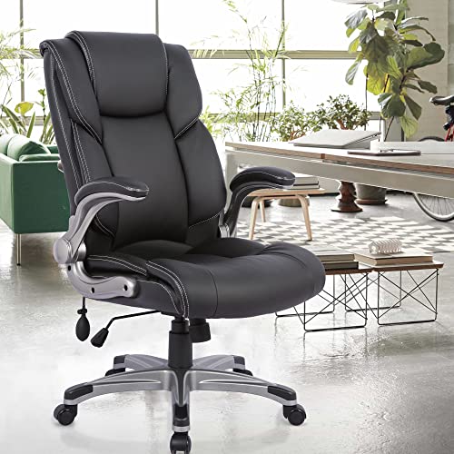 Executive Ergonomic Chair with Bonded Leather, High Back Adjustable Height A990790