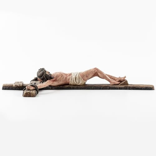 14" H Realistic Crucifix Wall Cross W7697