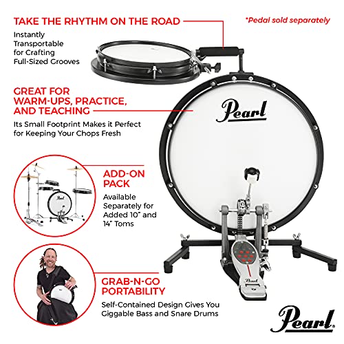 Compact Traveler Drum Set 18" Bass Drum & 10" Snare Drum with Bag A645