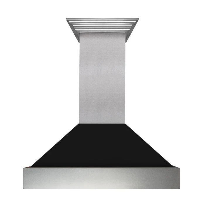 48 in. Stainless Steel Range Hood with Black Matte Shell W7701