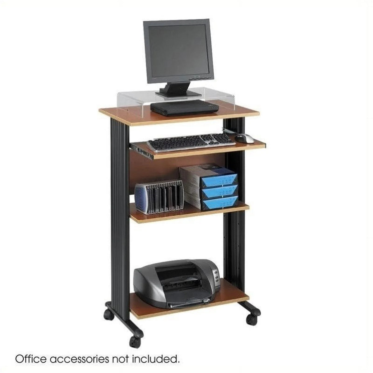 Standing Wood Workstation in Cherry O54201