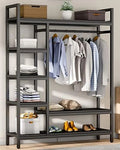 650lbs Heavy Duty Metal Closet Organizer with Drawers and Shelves Q23809
