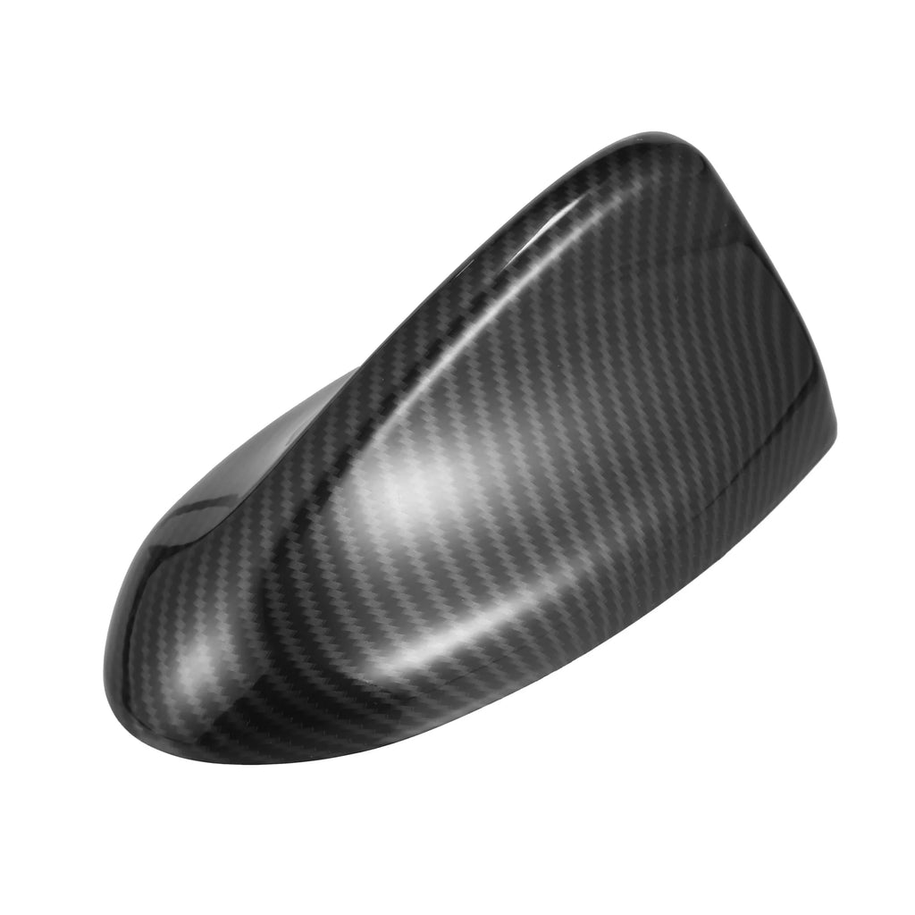 Black Carbon Fiber Pattern Car Shark Fin Antenna Roof Aerial Cover Trim E752752