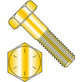 3/4-10 x 1-1/2x22 Hex Head Cap Screw Steel Zinc Yellow Grade 8 E65143