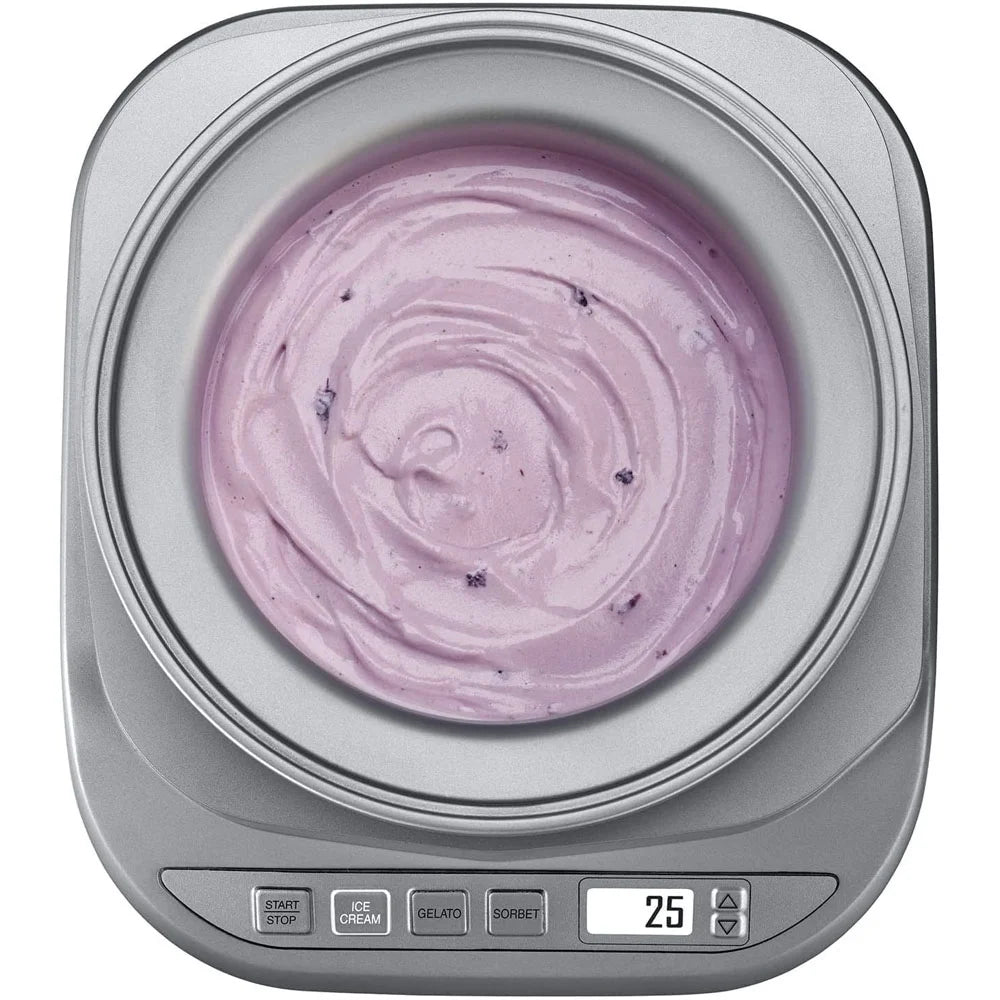 2QT Ice Cream Maker with LCD Screen Stainless Steel G735