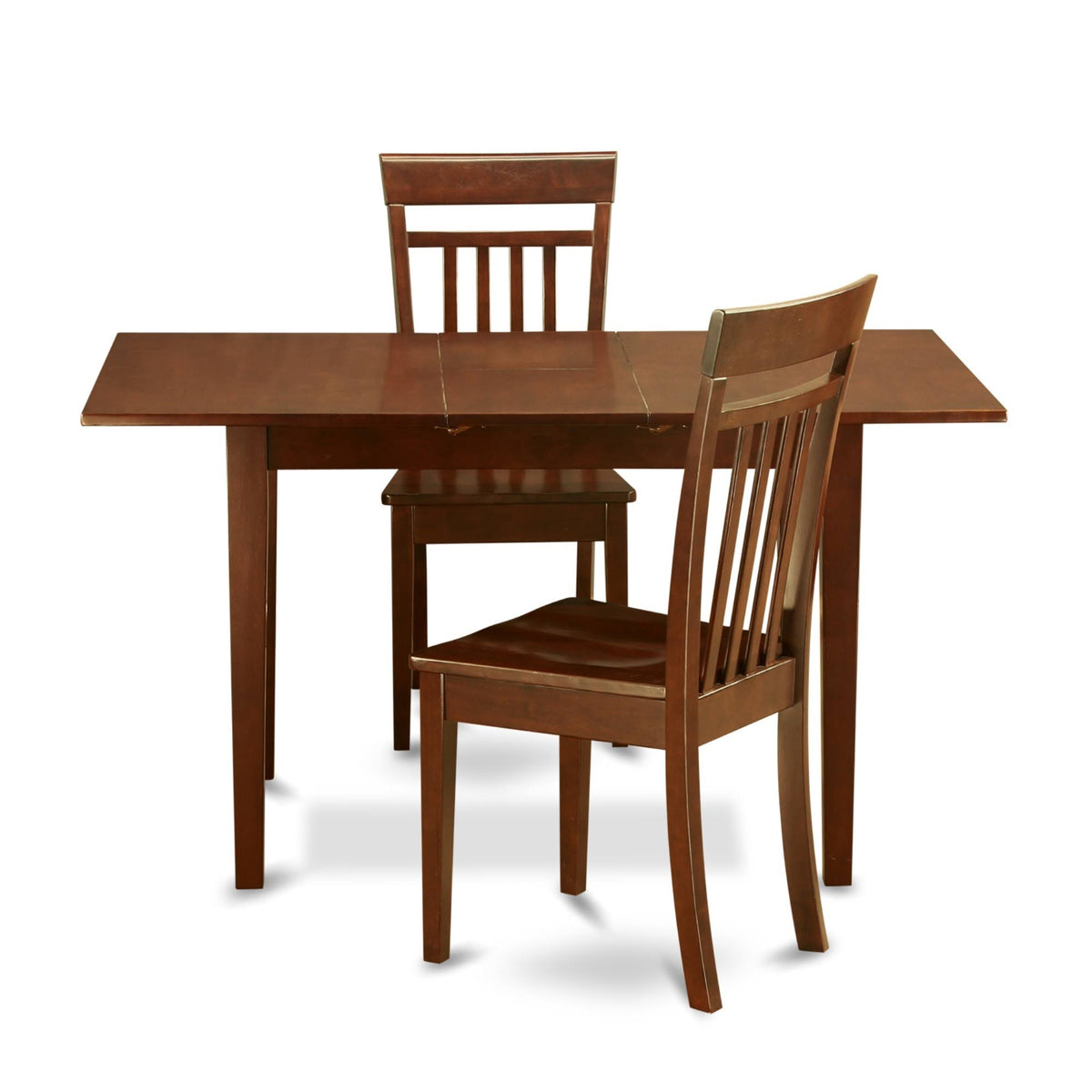 3 PC Kitchen Table Set with Leaf and 2 Dining Chairs W39586