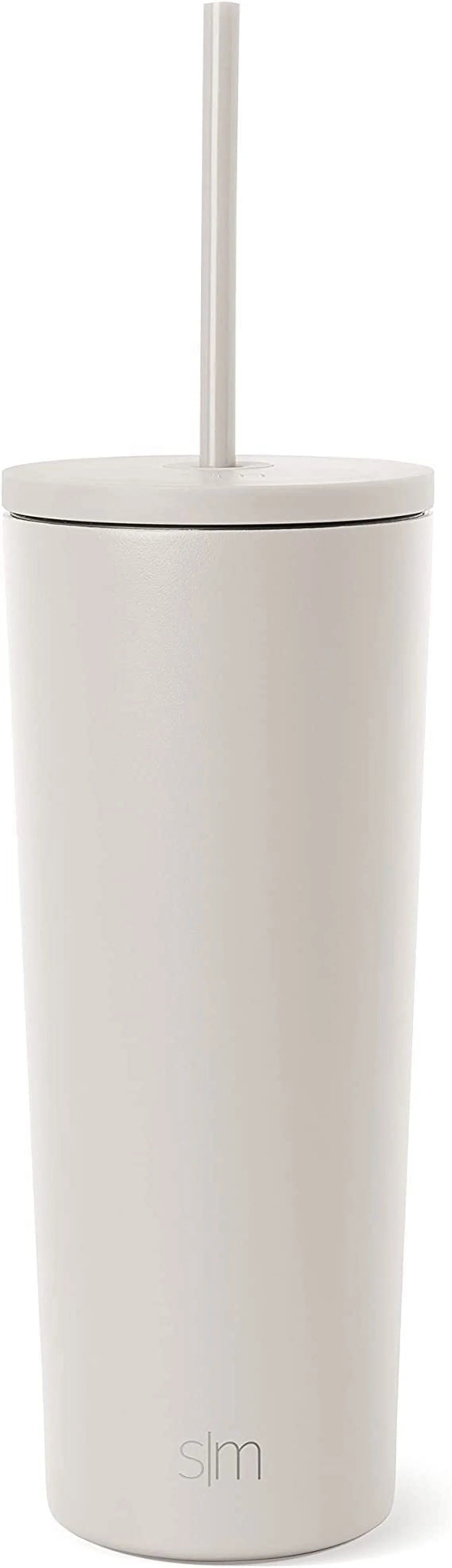 24 fl oz Stainless Steel Tumbler with Lid and Straw R734395