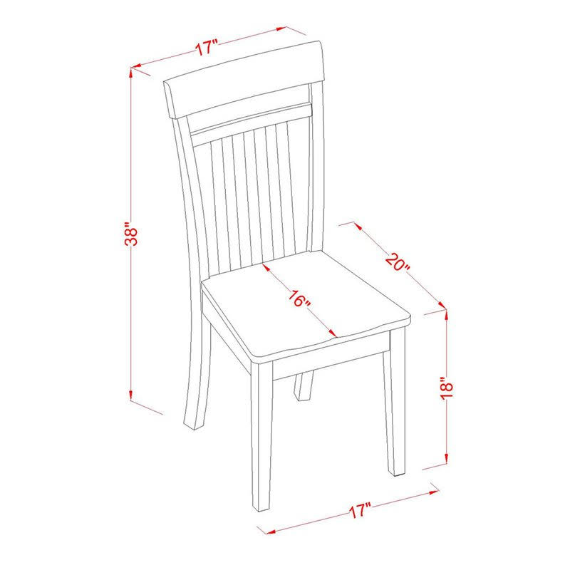 3 PC Kitchen Table Set with Leaf and 2 Dining Chairs W39586