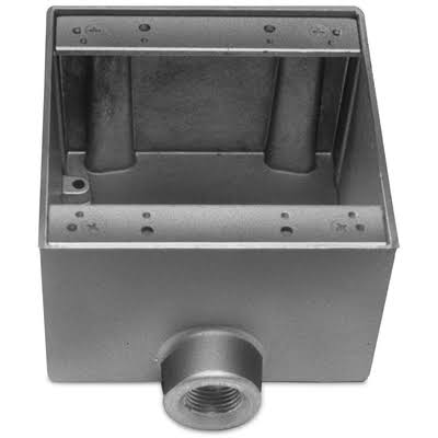 2-Gang FS Device Box, Die-Cast Aluminum, 54 Cubic-Inch Q7708