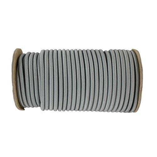1/4 inch Silver Dacron Polyester Shock Cord 500ft R1591