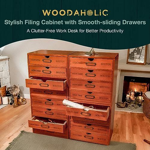 16 Drawer Wooden Storage Box R55291