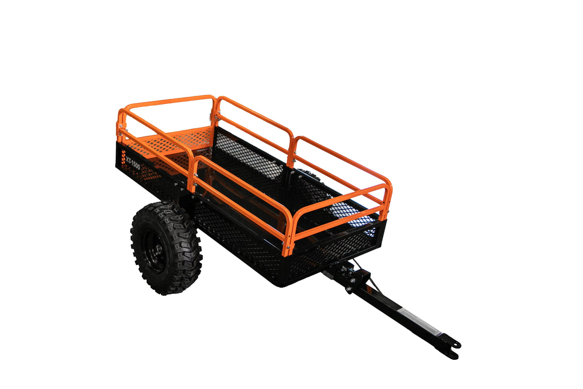 1500lb Capacity Tilt Bed Utility Cart Cargo Trailer I950