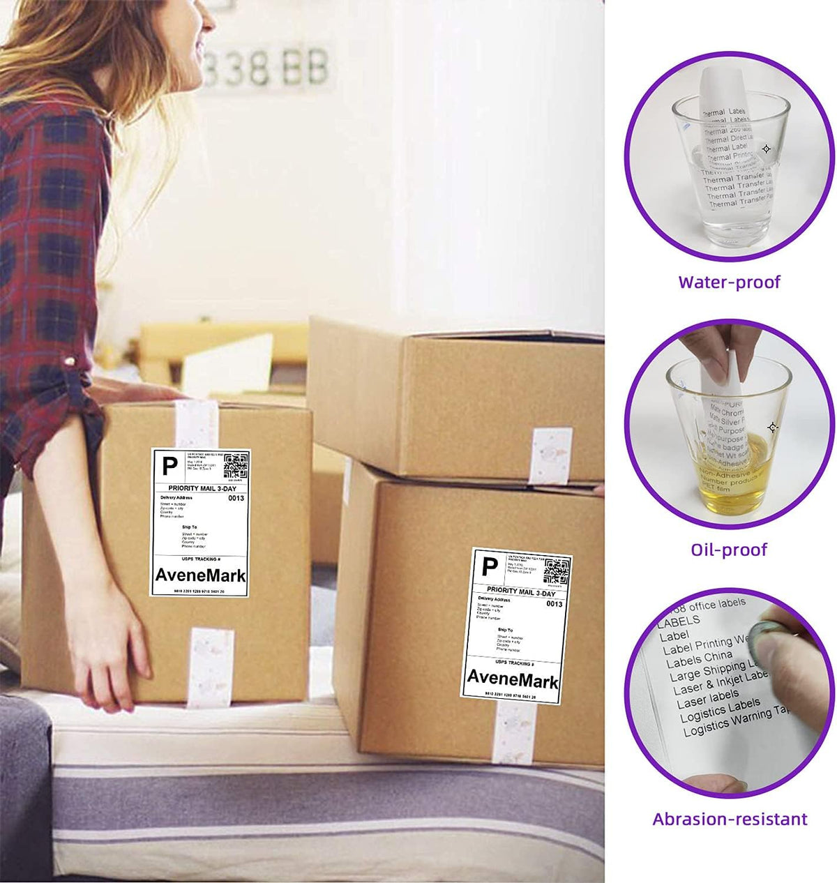 4 x 6 Shipping Label 2400 Labels Pack of 2 Z106