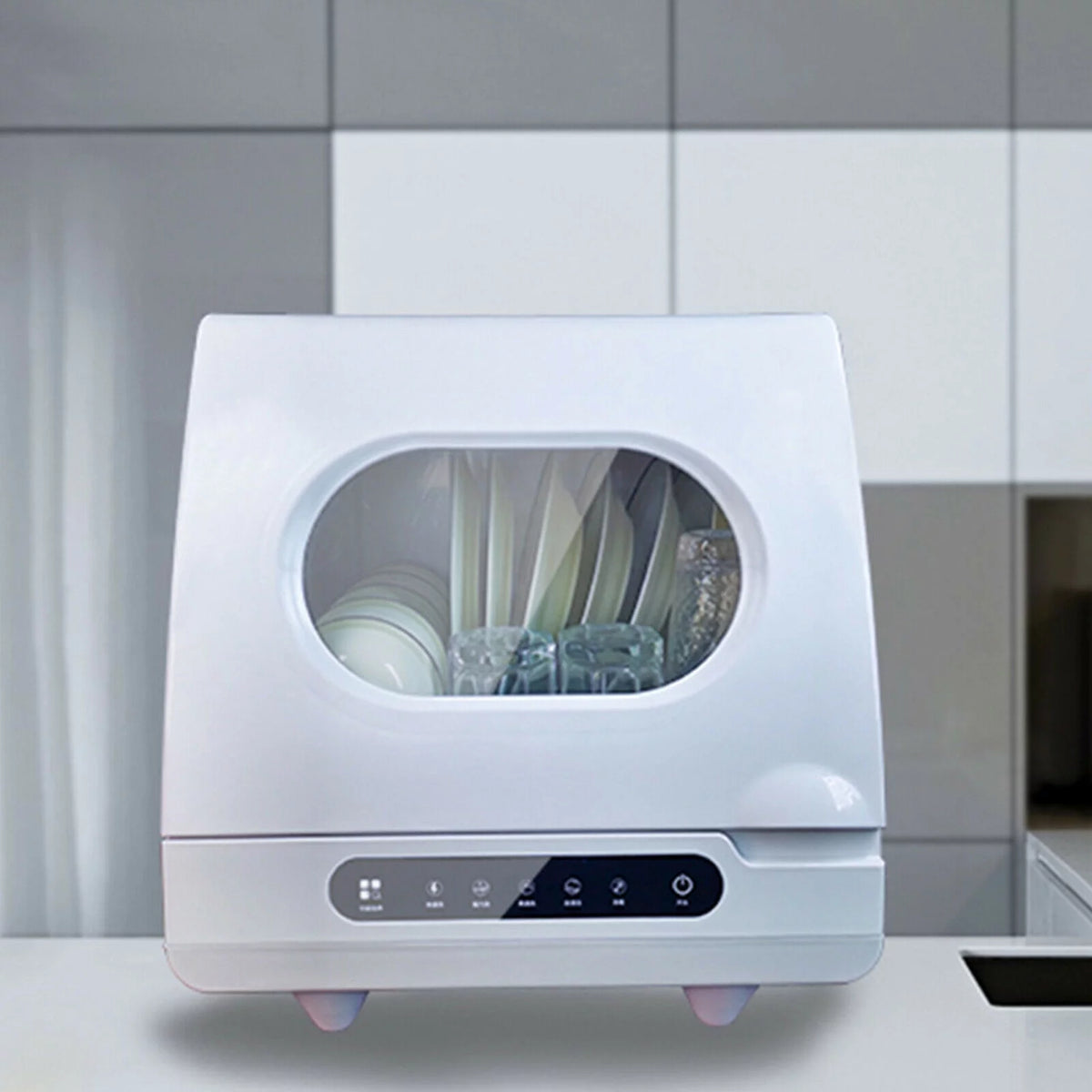 1200W Portable Countertop Electric Dishwasher S405326