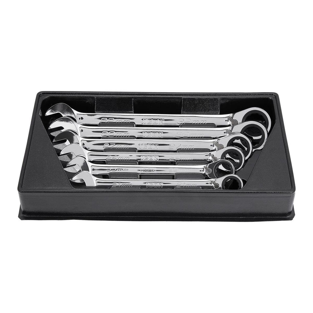 6-Piece Reversible Metric Ratcheting Combination Wrench Set Z859095