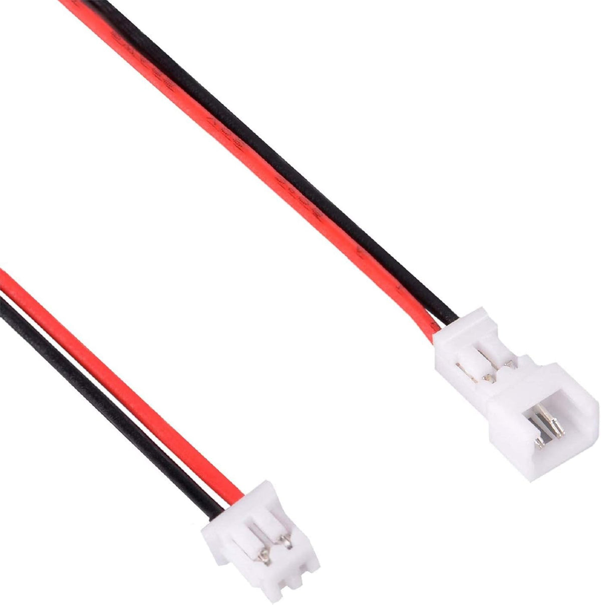 30 Pairs 1.25mm 2 Pin Micro Male Female Connector Plug with Red Black Wire Cable 80mm Z4990