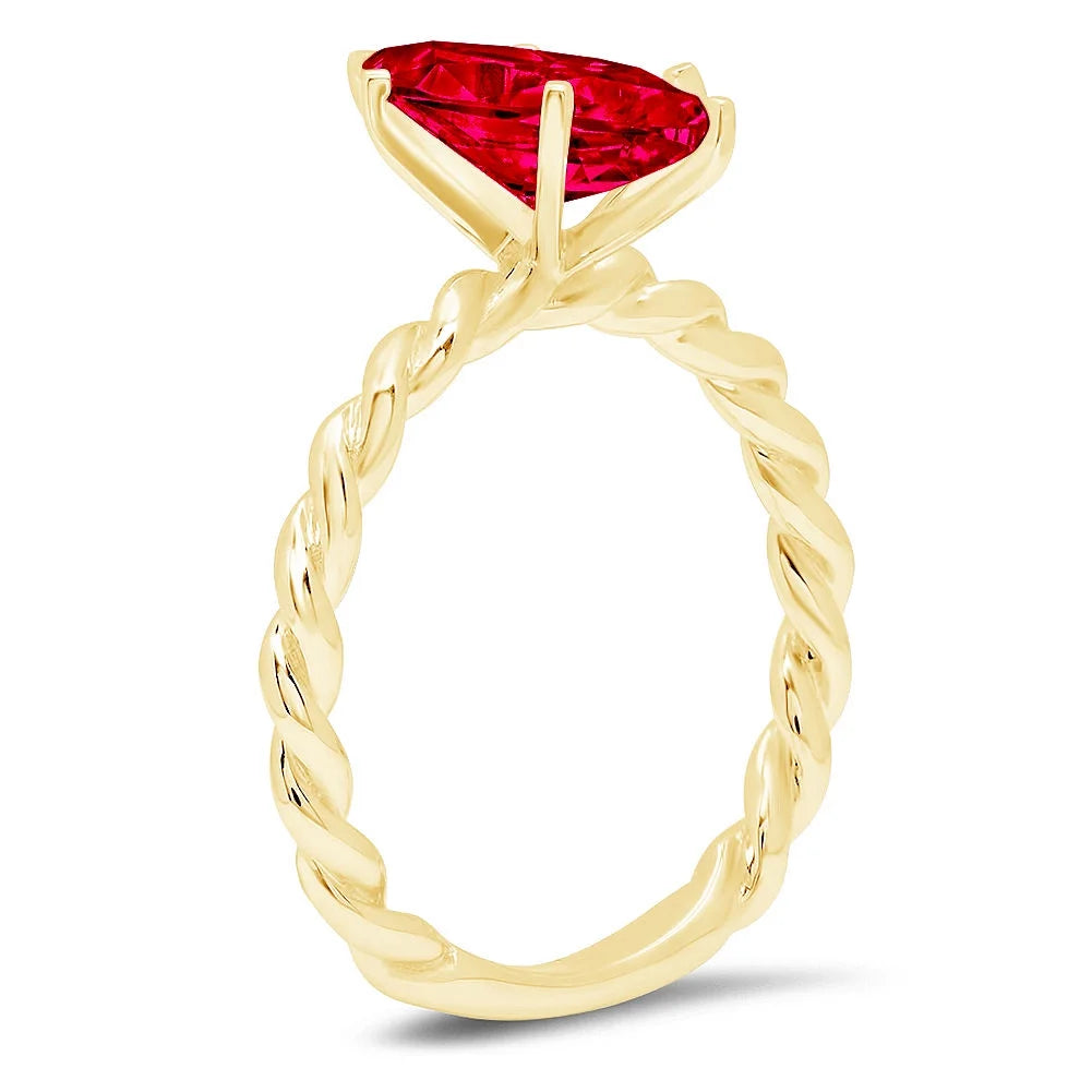 14k Yellow Gold Solitaire Ring F8503