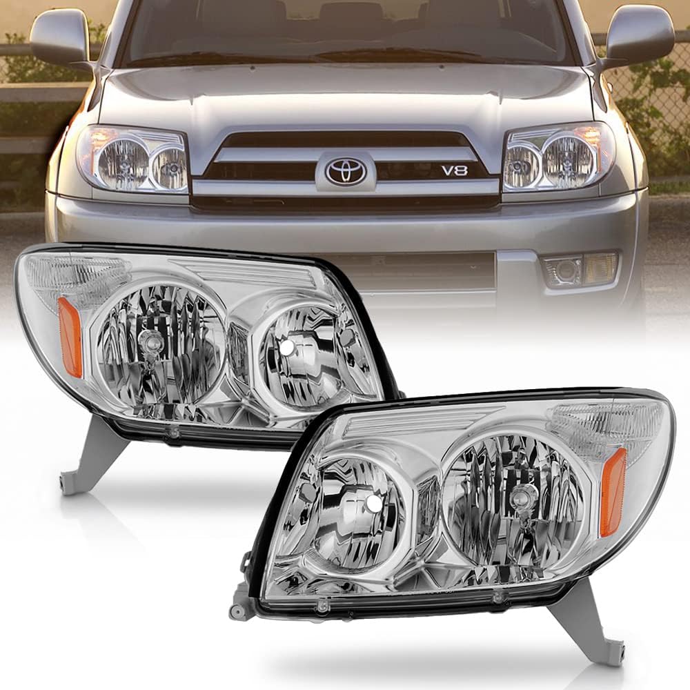 2003-2005 Toyota 4Runner Replacement Headlights Driver + Passenger Side E7789