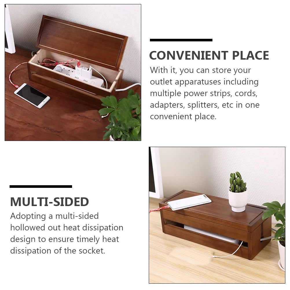 Solid Wood Cable Organizer C738202
