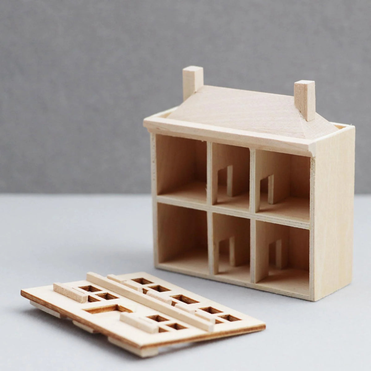 1/12 Unpainted Miniature Dollhouse Villa H53214