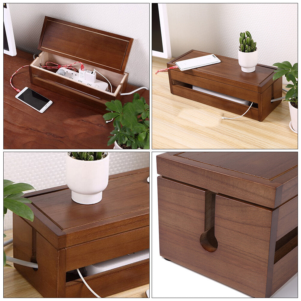 Solid Wood Cable Organizer C738202