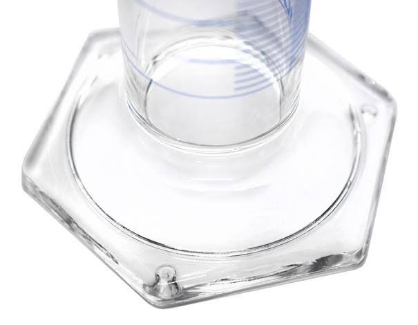 250ml Class B Hexagonal Base Measuring Cylinder with Stopper X508217