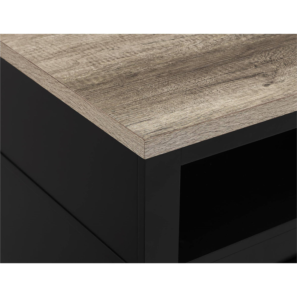 Black Electric Fireplace TV Stand F589