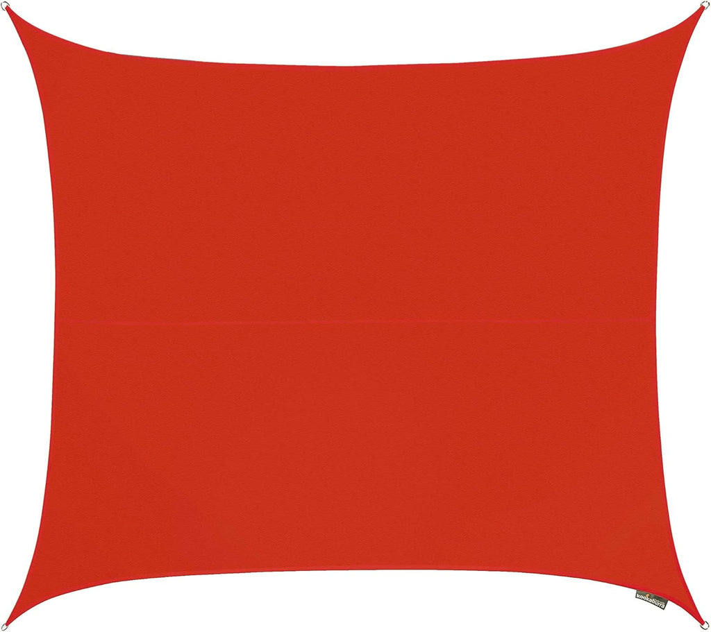 Waterproof Red Sun Shade Sail Canopy 9ft 10 x 6ft 7 Rectangle X5907