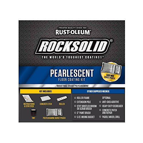 1 Car Garage Floor Coating Kit Pearl Black E5567