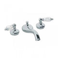 Heavy Chrome Porcelain Lever Handles Tub Faucet S4667