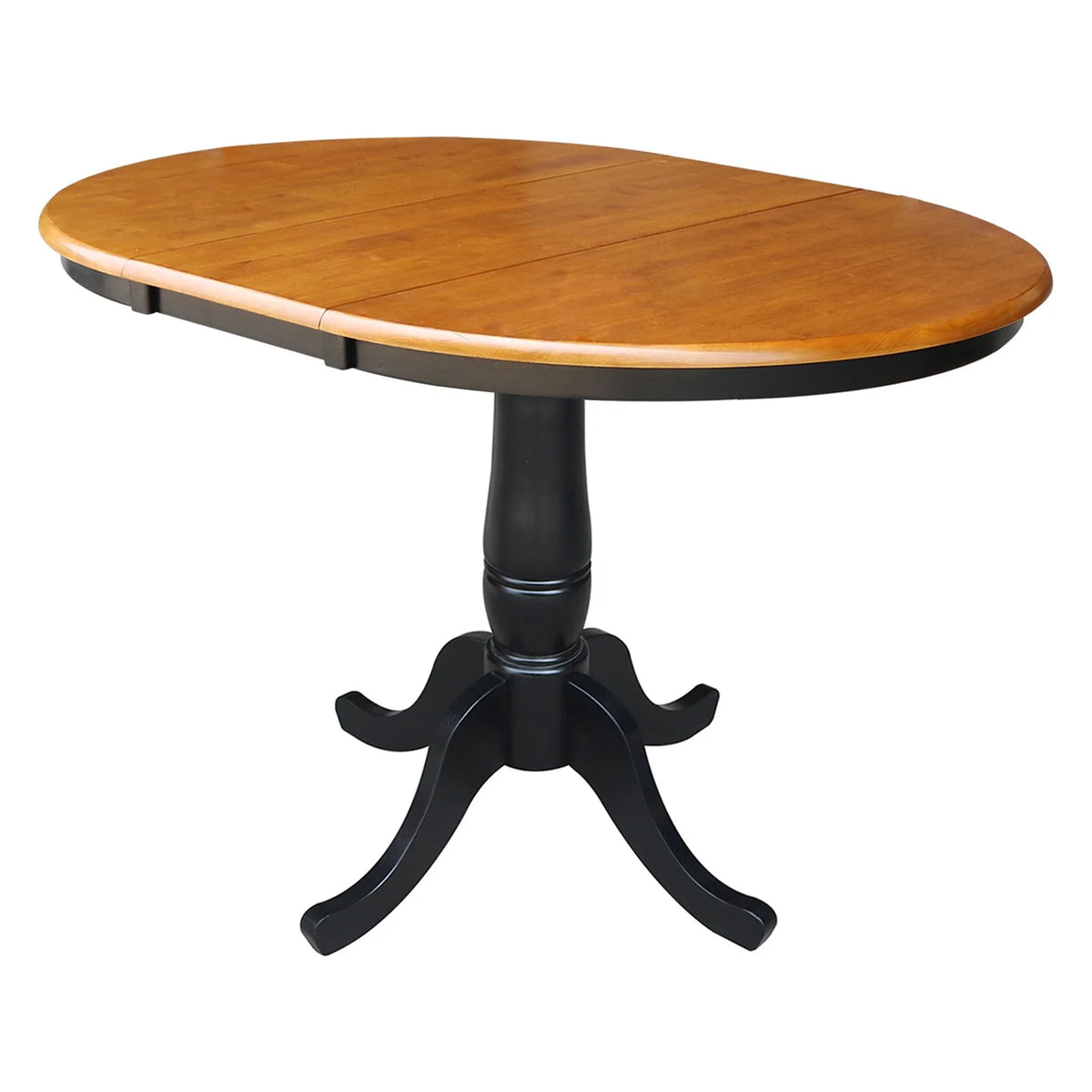 36" Round Top Pedestal Table with 12" Leaf K743