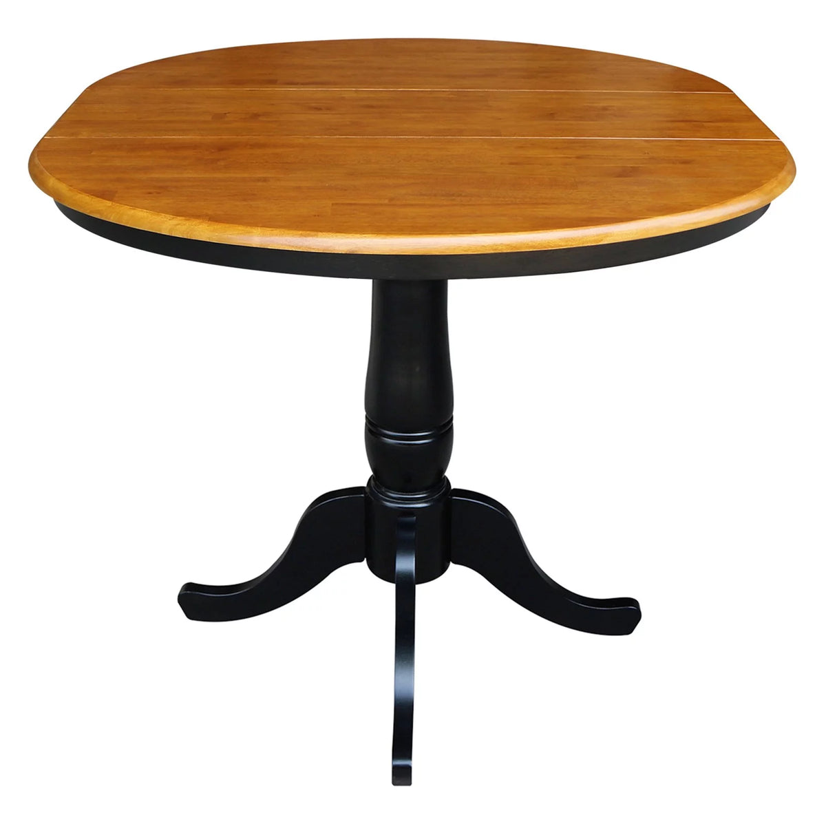 36" Round Top Pedestal Table with 12" Leaf K743