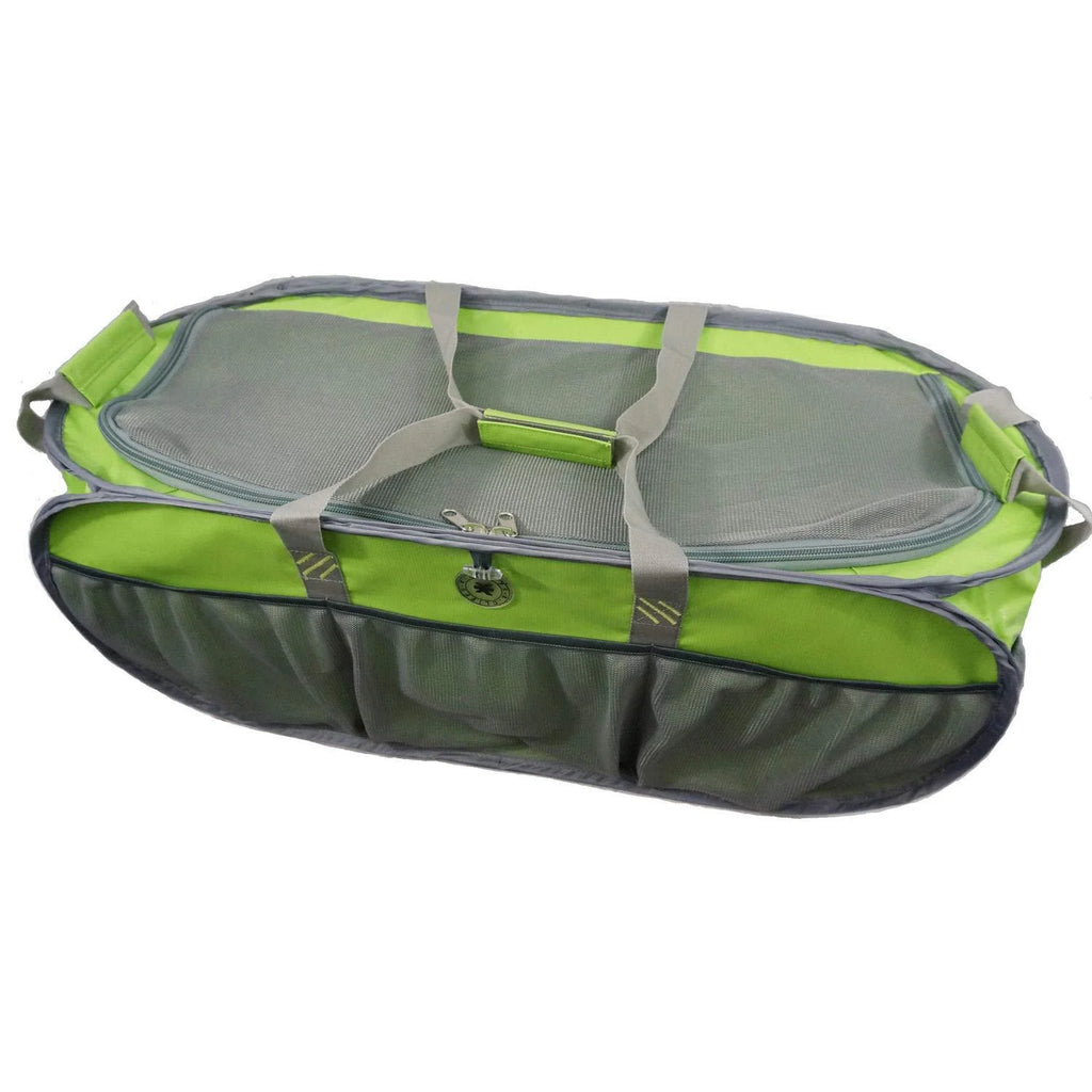 Heavy Duty Trunk Organizer Cargo Bag with Lime Green / Silver B24395