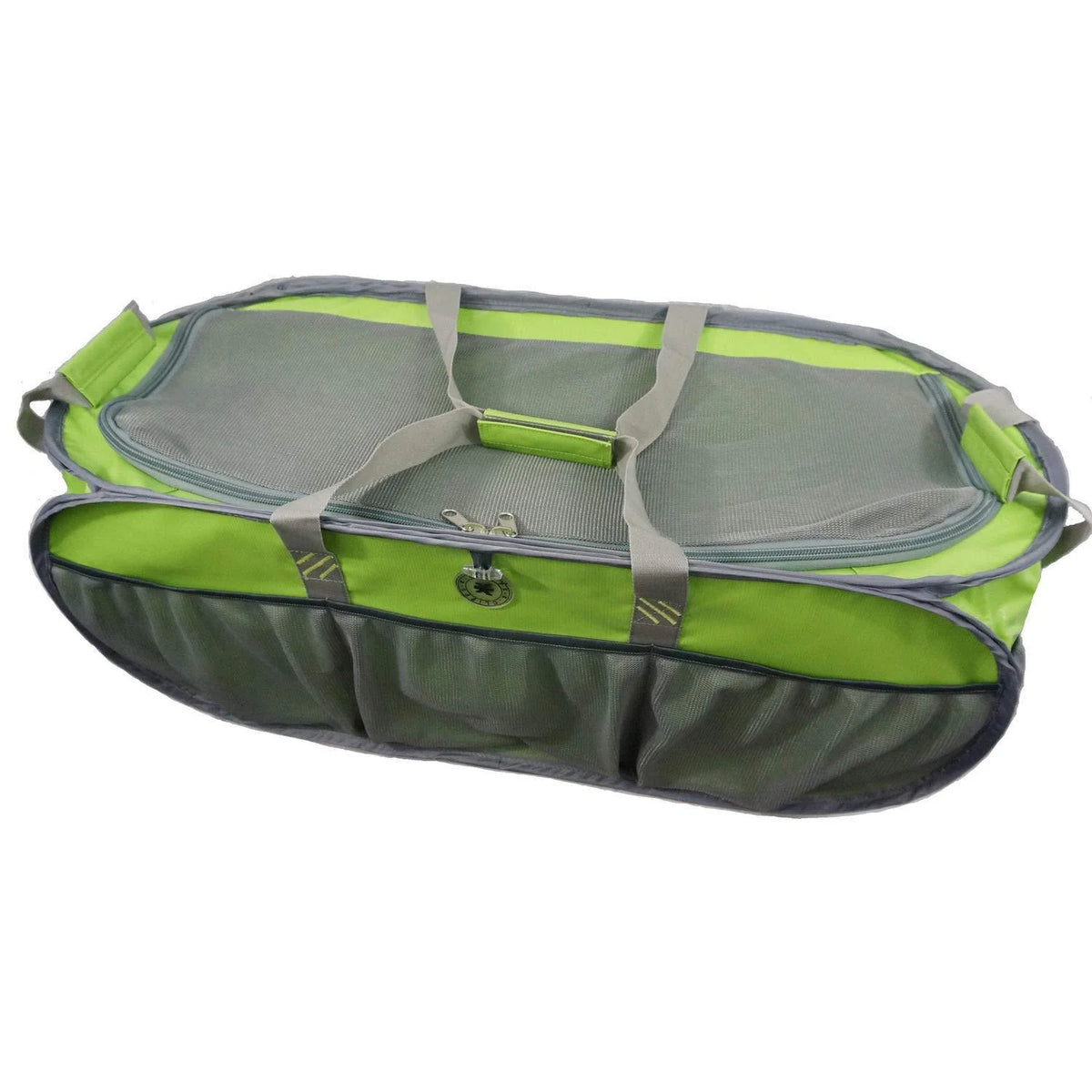 Heavy Duty Trunk Organizer Cargo Bag with Lime Green / Silver B24395