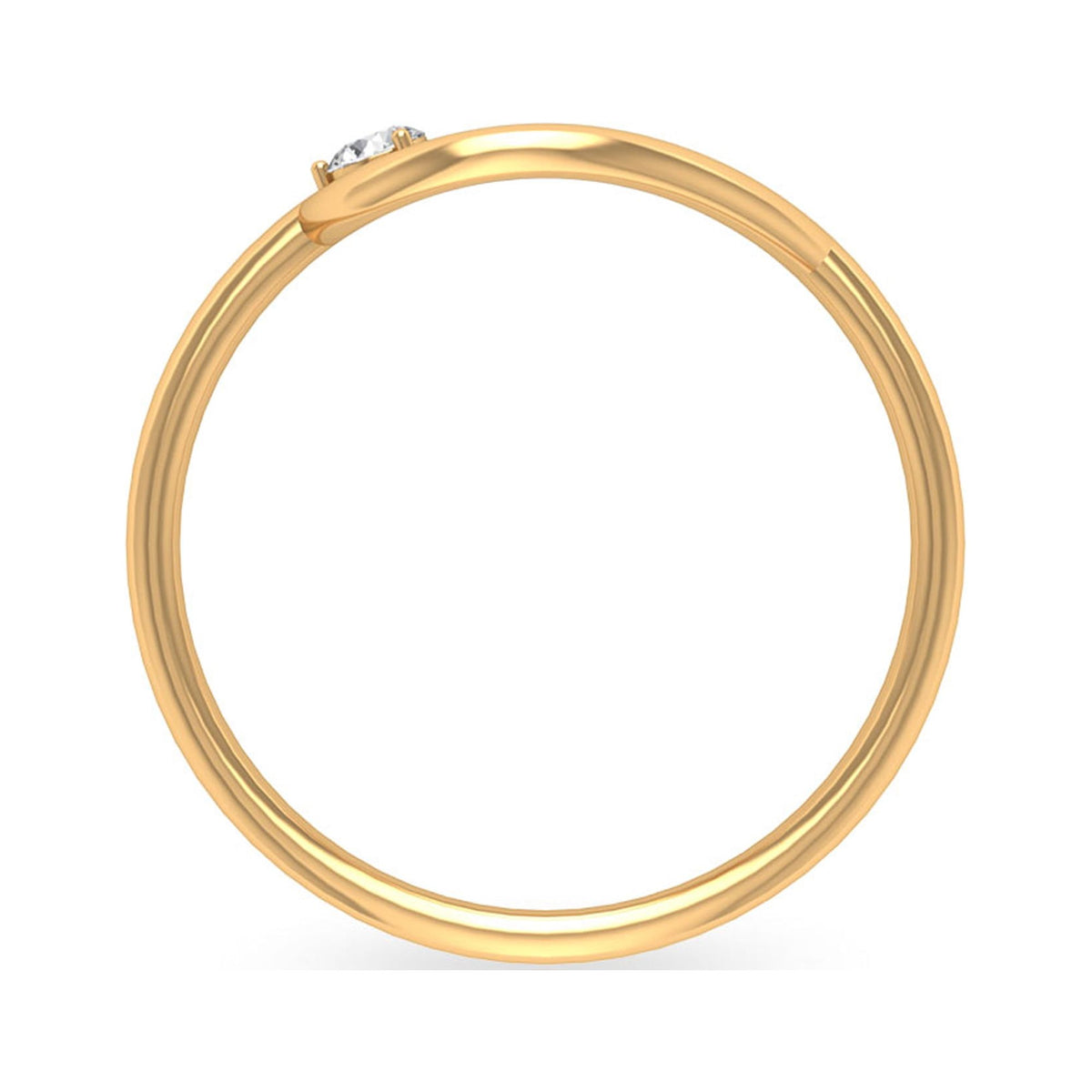 18K Yellow Gold Open Teardrop Ring X97468
