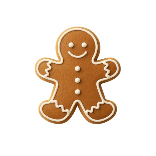 12 Pack Gingerbread Man Cookie Cutter Tin-Plated Steel Y674362