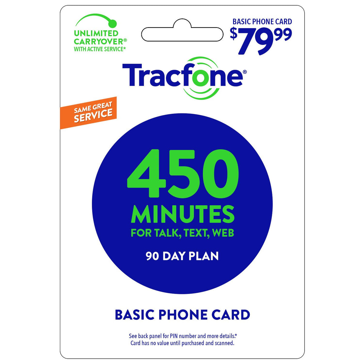 450 Minutes Prepaid Card P7508