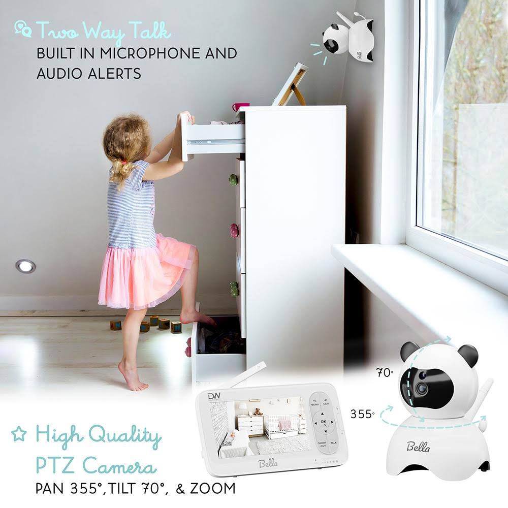 Video Baby Monitor 5 LCD Camera 2 Way Audio Night Vision V69483