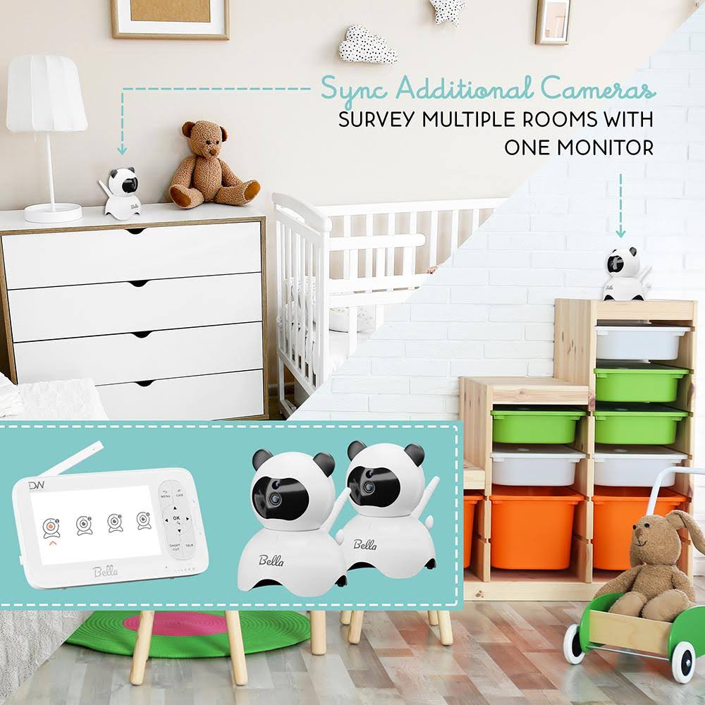 Video Baby Monitor 5 LCD Camera 2 Way Audio Night Vision V69483