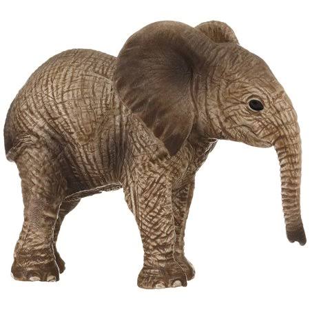 African Elephant Calf Hand Painted Plastic H3551