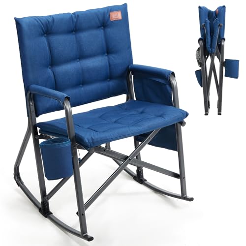 Lightweight Padded Rocking Camping Chair Q497072