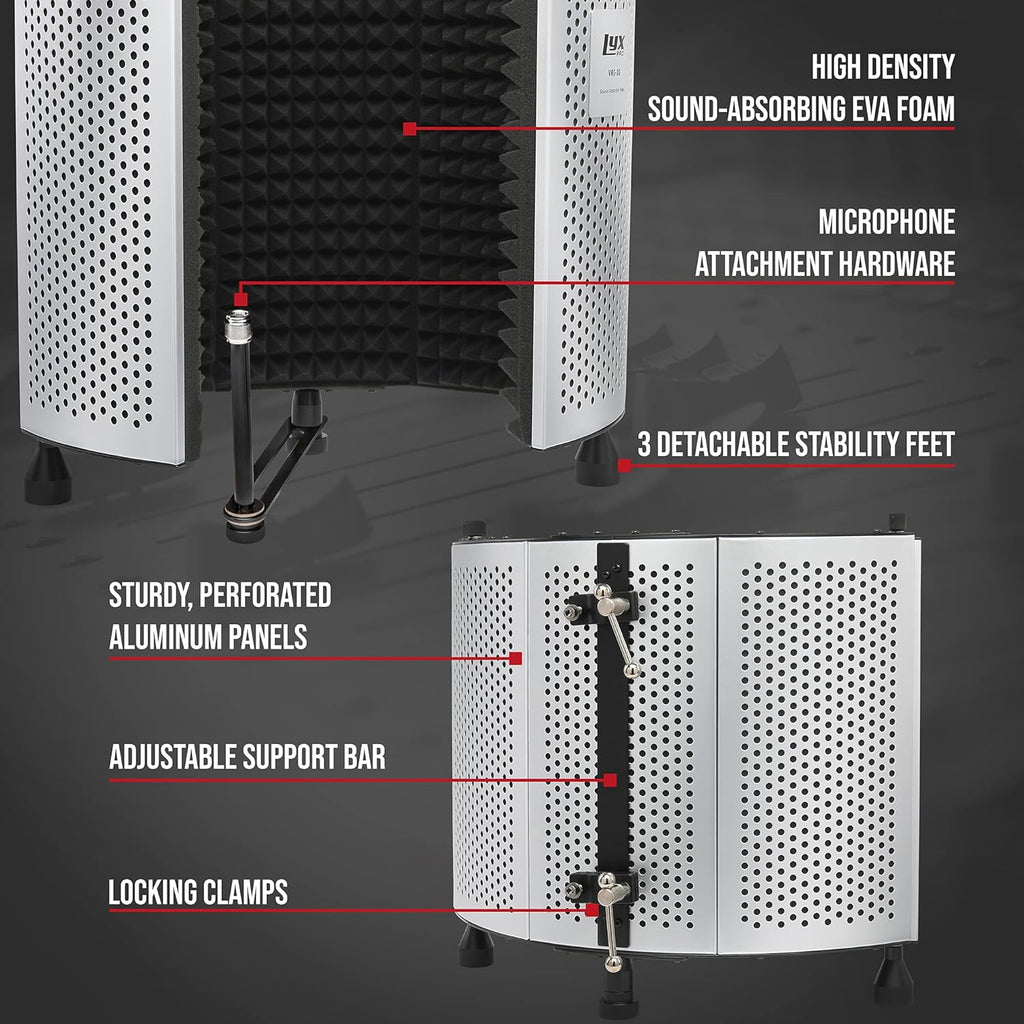 Vocal Sound Absorbing Microphone Foam Panel Shield V77986