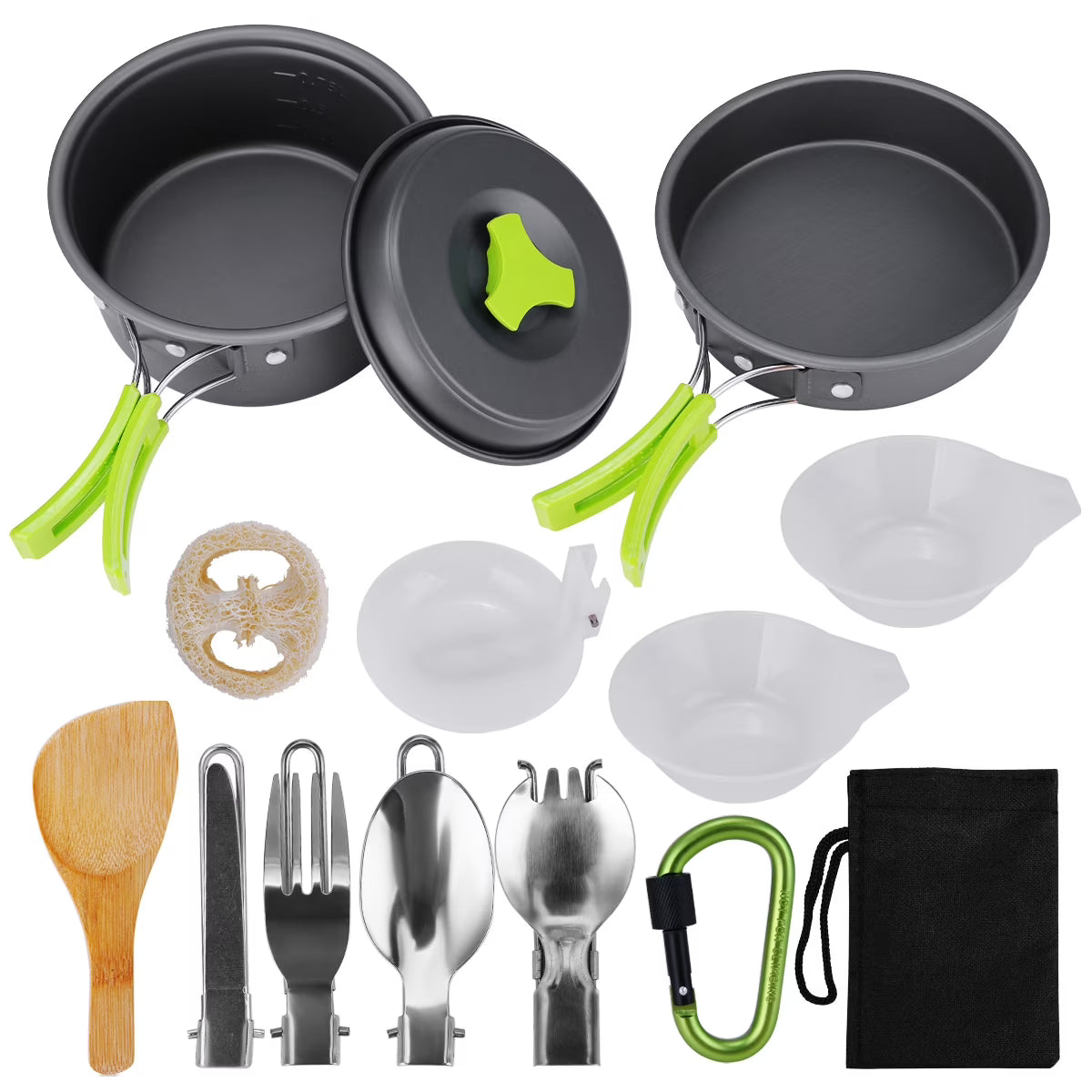 15Pcs Non-Stick Camping Cookware Set M548